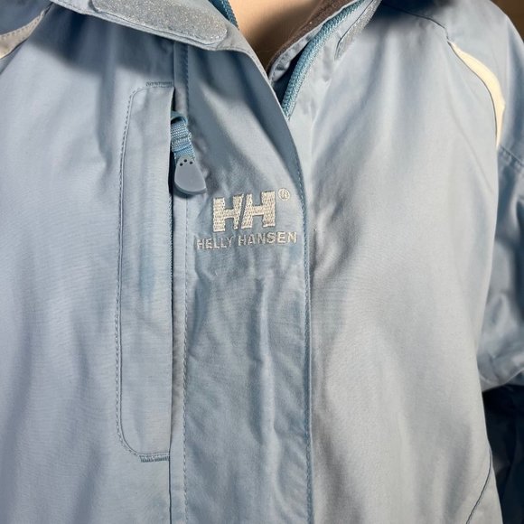 Helly Hansen Jacket Womens Large Blue Waterproof Helly Tech Toggle Hem Pockets - Picture 3 of 12